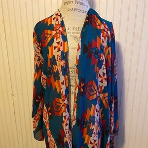 2xl Aztec kimono by L&B NEW WITHOUT TAG